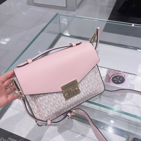 MK Rose Top Handle Medium Messenger Crossbody - Picture 8 of 8